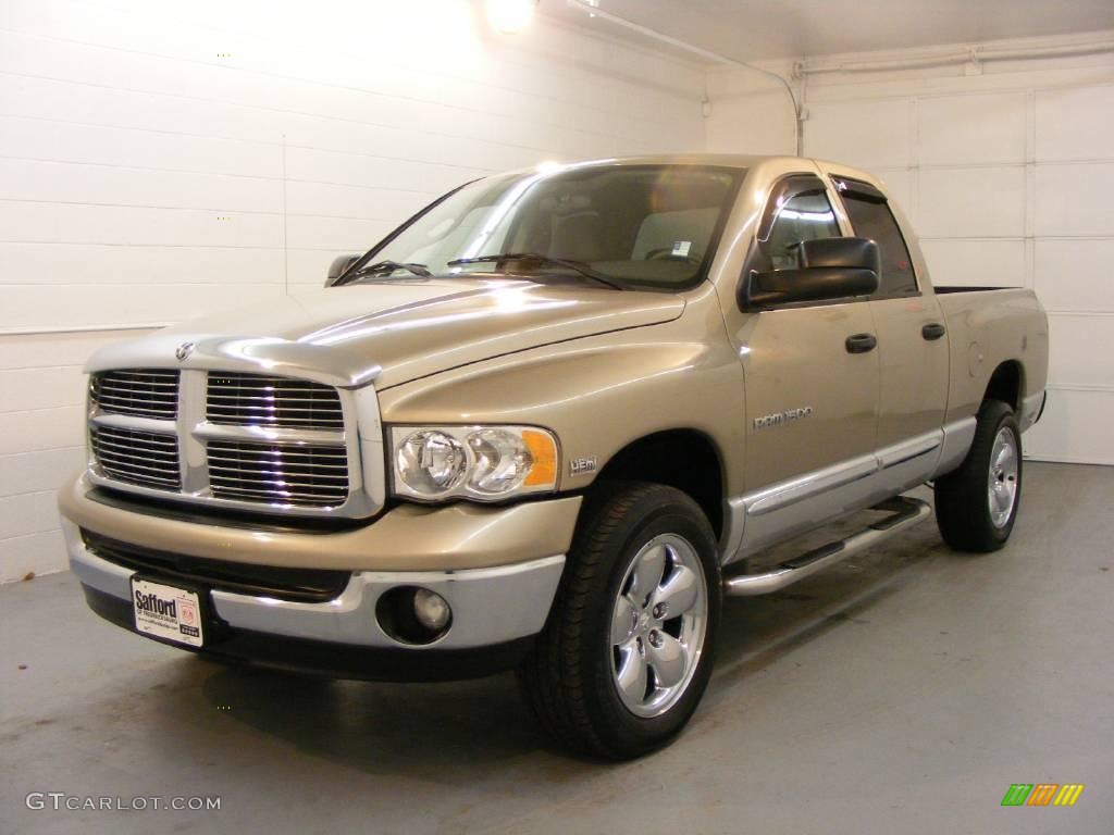 2004 Ram 1500 SLT Quad Cab 4x4 - Light Almond Pearl / Taupe photo #1