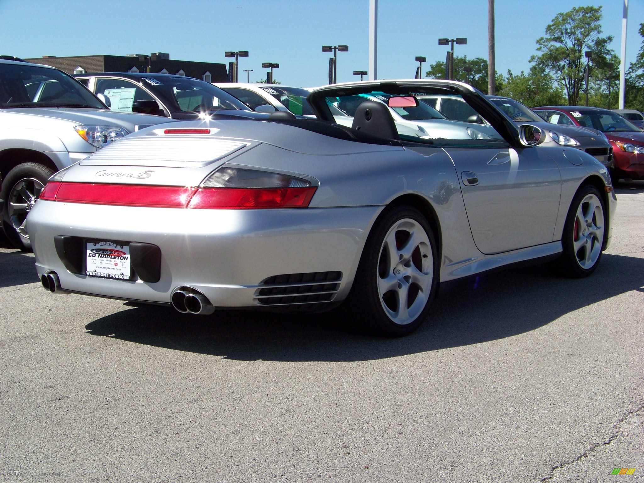 2004 911 Carrera 4S Cabriolet - Arctic Silver Metallic / Black photo #7