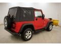 2005 Flame Red Jeep Wrangler X 4x4  photo #7