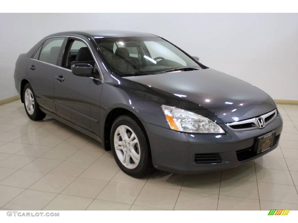 2007 Accord SE Sedan - Graphite Pearl / Gray photo #1