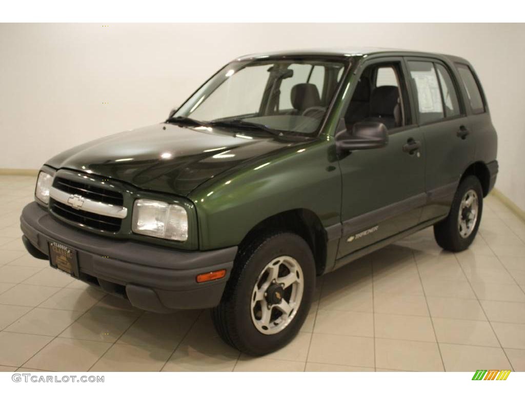 1999 Tracker 4x4 - Medium Green Metallic / Medium Gray photo #3