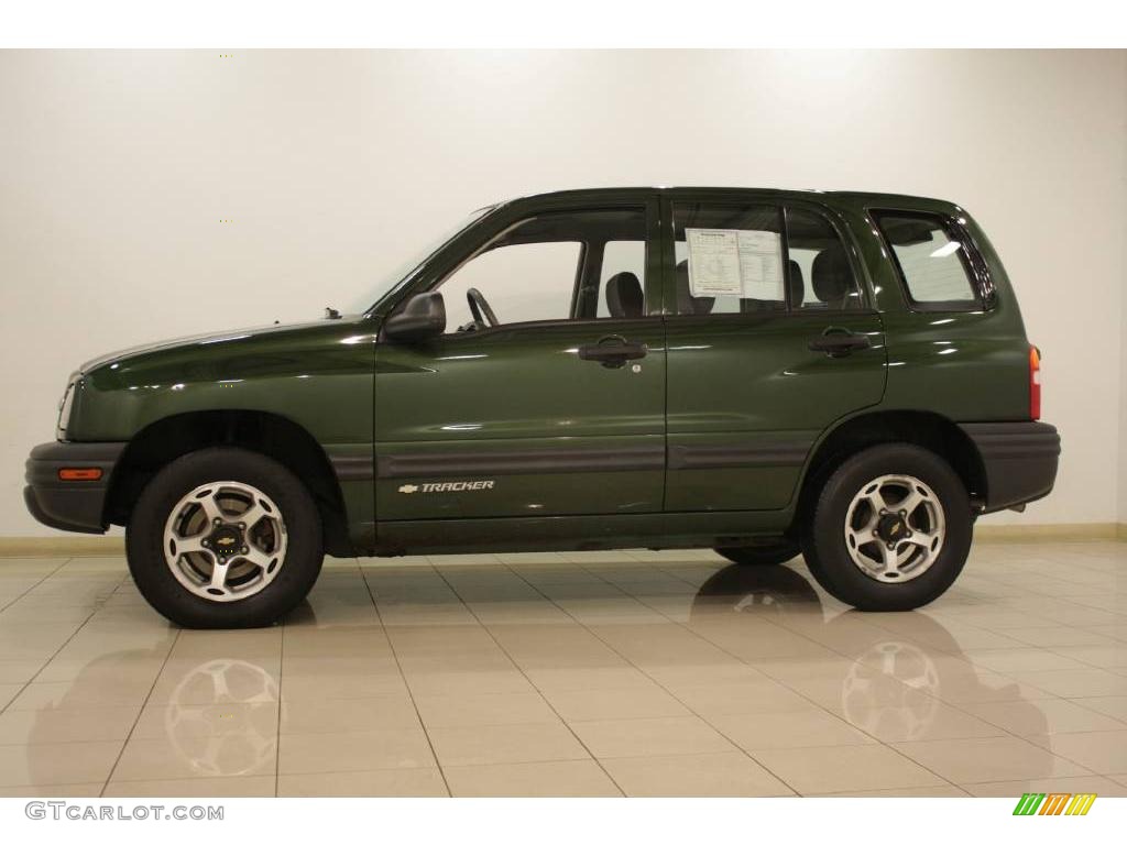 1999 Tracker 4x4 - Medium Green Metallic / Medium Gray photo #4