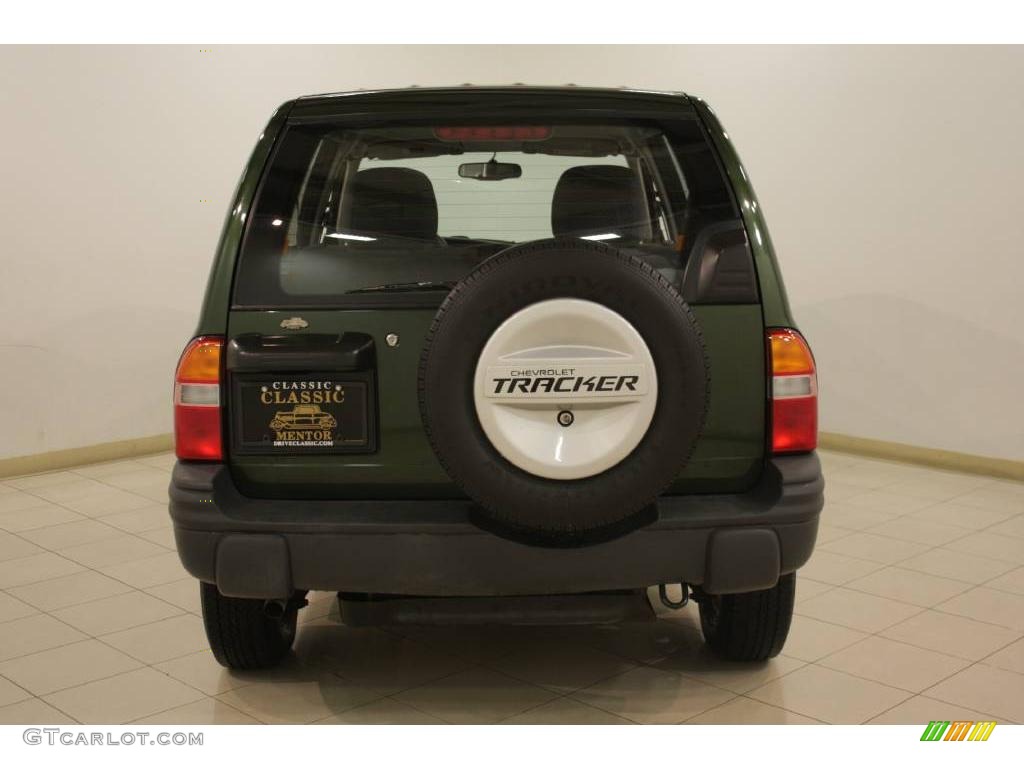 1999 Tracker 4x4 - Medium Green Metallic / Medium Gray photo #6