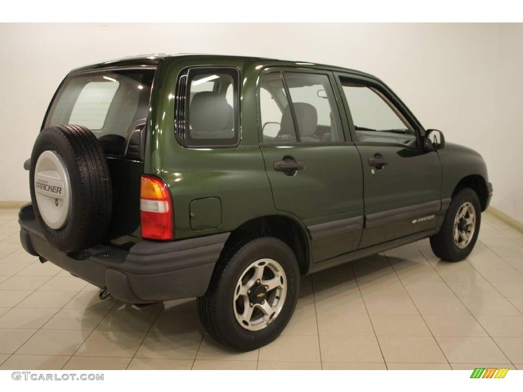 1999 Tracker 4x4 - Medium Green Metallic / Medium Gray photo #7