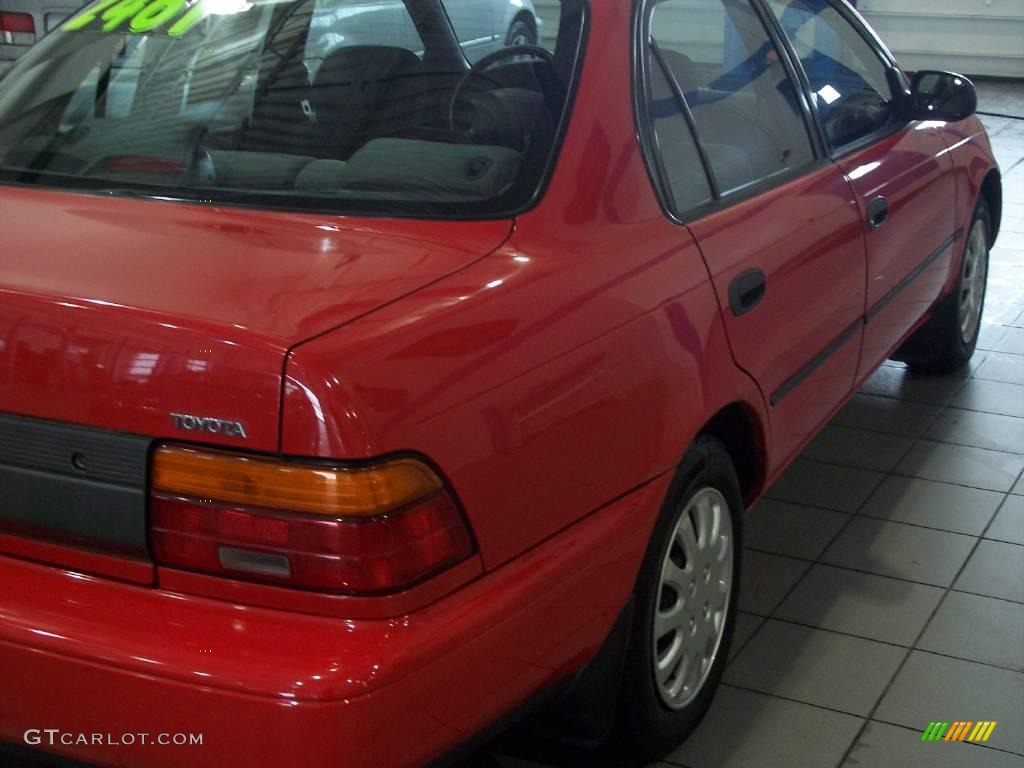 1994 Corolla DX - Super Red / Gray photo #9