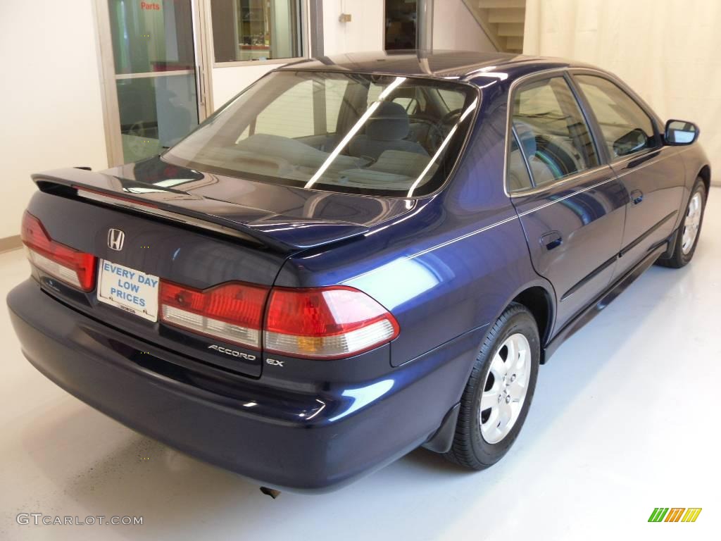 2002 Accord EX Sedan - Eternal Blue Pearl / Quartz Gray photo #4