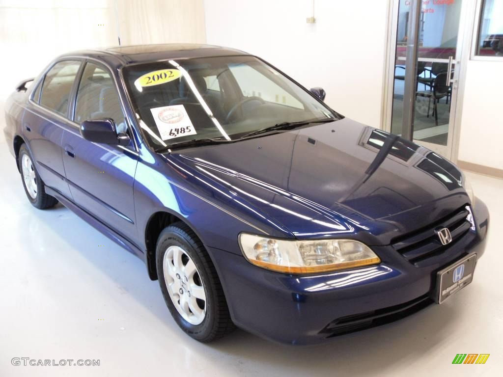 2002 Accord EX Sedan - Eternal Blue Pearl / Quartz Gray photo #5