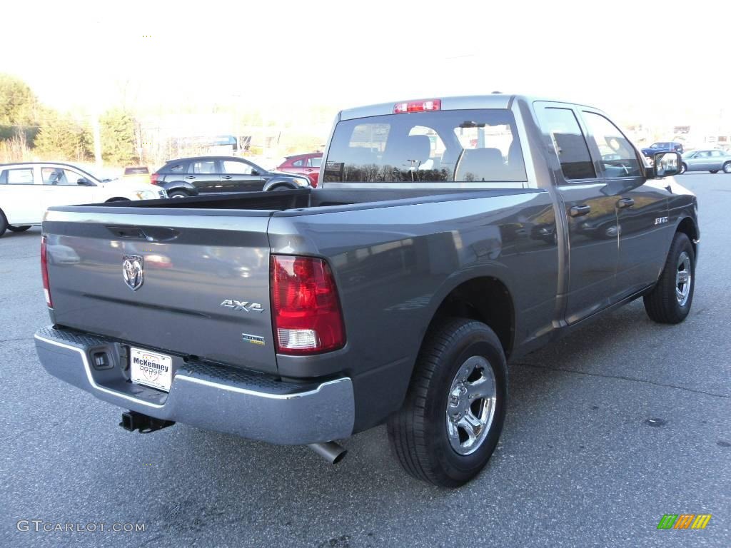 2010 Ram 1500 ST Quad Cab 4x4 - Mineral Gray Metallic / Dark Slate/Medium Graystone photo #5