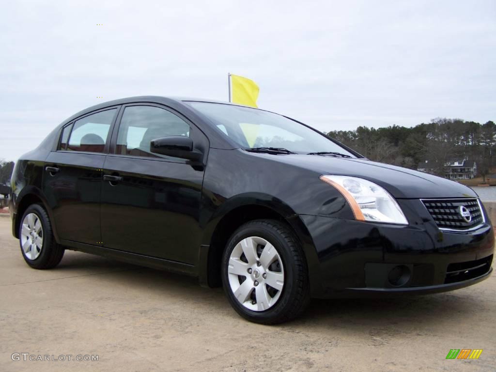 2007 Sentra 2.0 - Super Black / Charcoal/Steel photo #1