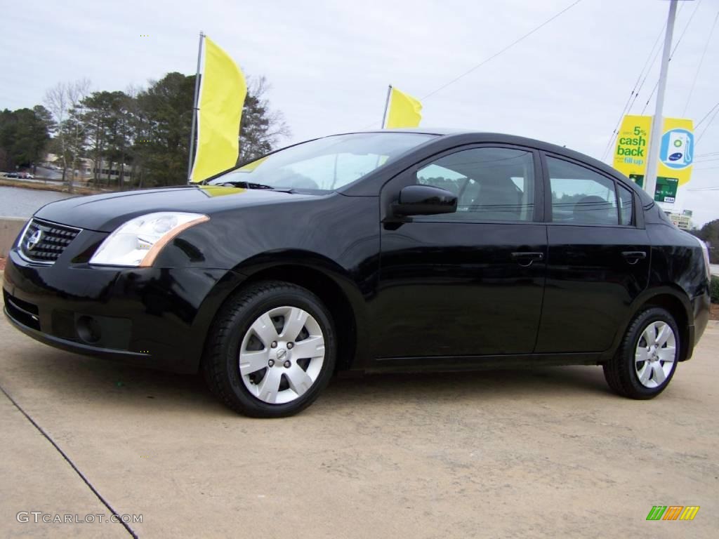 2007 Sentra 2.0 - Super Black / Charcoal/Steel photo #2