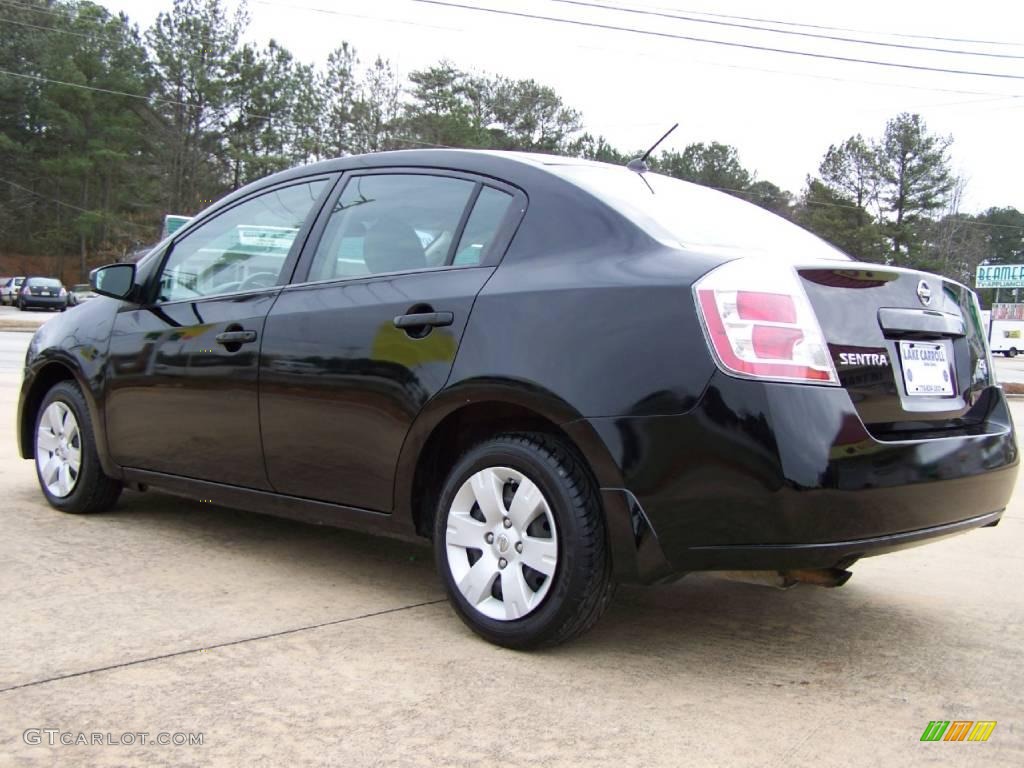 2007 Sentra 2.0 - Super Black / Charcoal/Steel photo #8