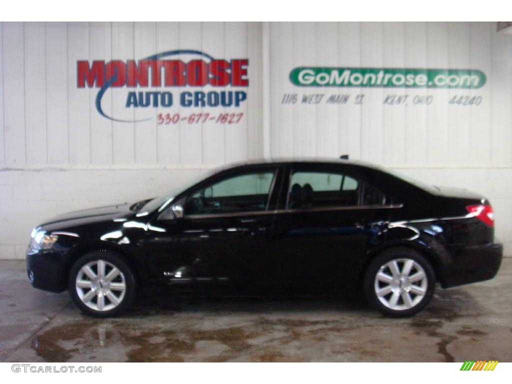 2008 MKZ Sedan - Black / Dark Charcoal photo #2