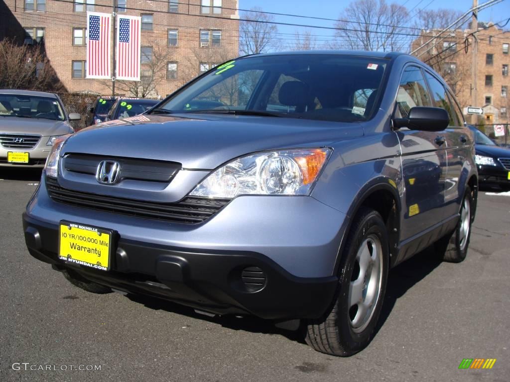 2007 CR-V LX 4WD - Glacier Blue Metallic / Gray photo #3