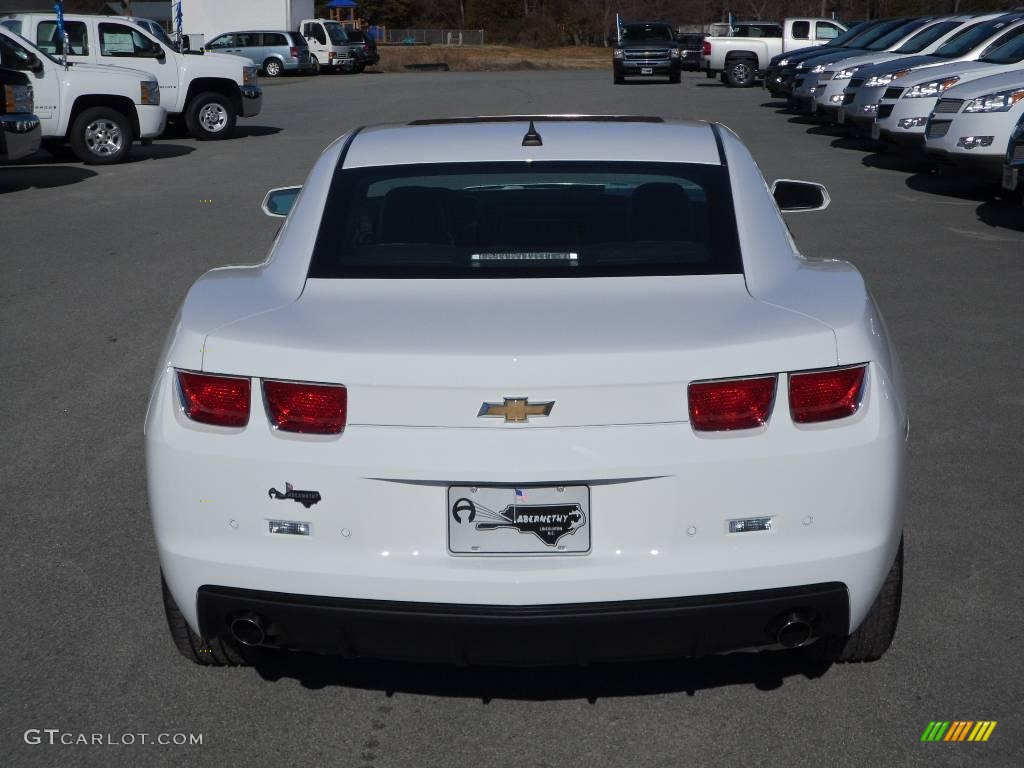 2010 Camaro LT Coupe - Summit White / Beige photo #3