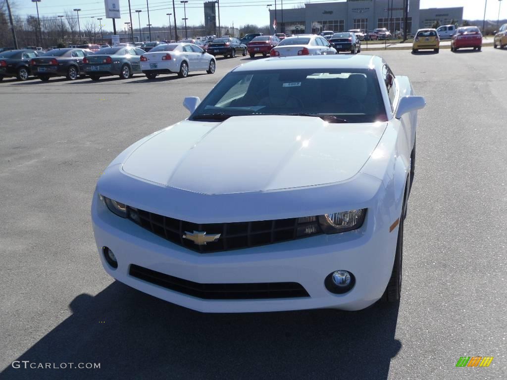 2010 Camaro LT Coupe - Summit White / Beige photo #7