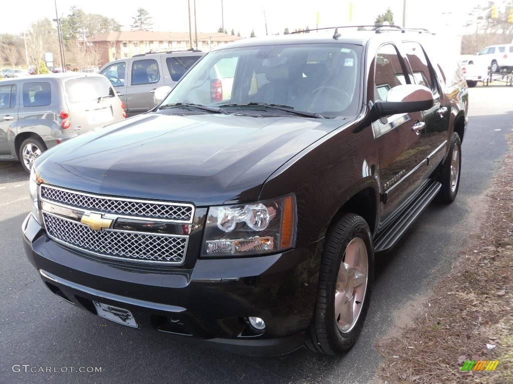 2008 Suburban 1500 LTZ 4x4 - Black / Ebony photo #1