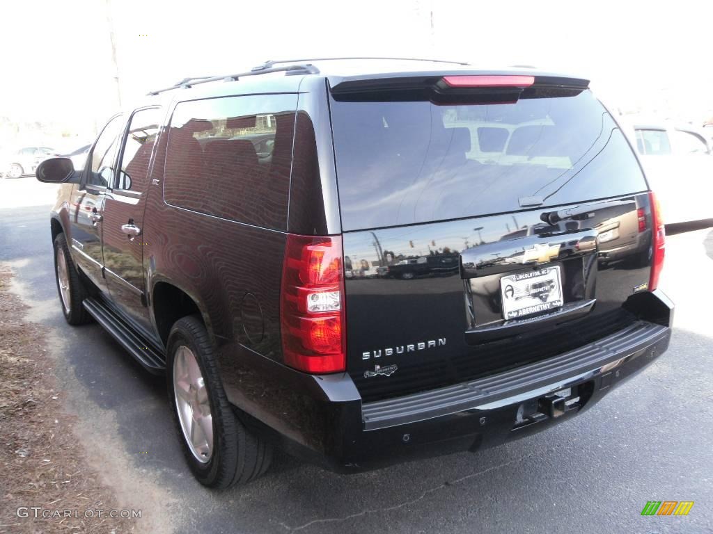 2008 Suburban 1500 LTZ 4x4 - Black / Ebony photo #2