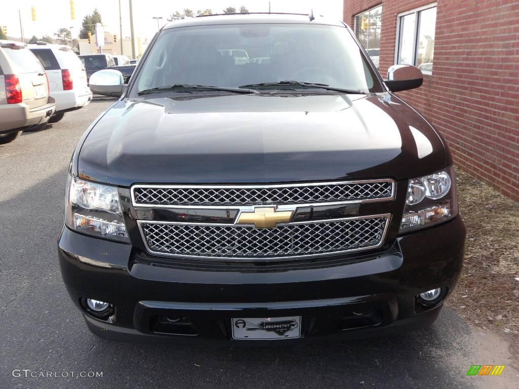 2008 Suburban 1500 LTZ 4x4 - Black / Ebony photo #6