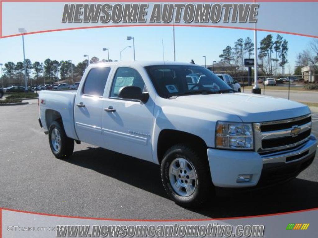 2009 Silverado 1500 LT Crew Cab 4x4 - Summit White / Ebony photo #1