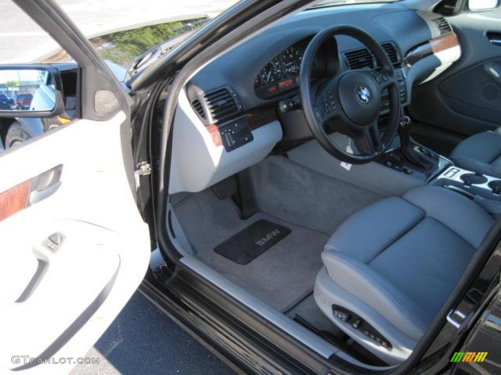 2003 3 Series 325i Sedan - Jet Black / Grey photo #4