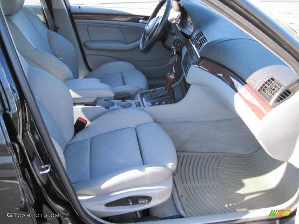2003 3 Series 325i Sedan - Jet Black / Grey photo #17