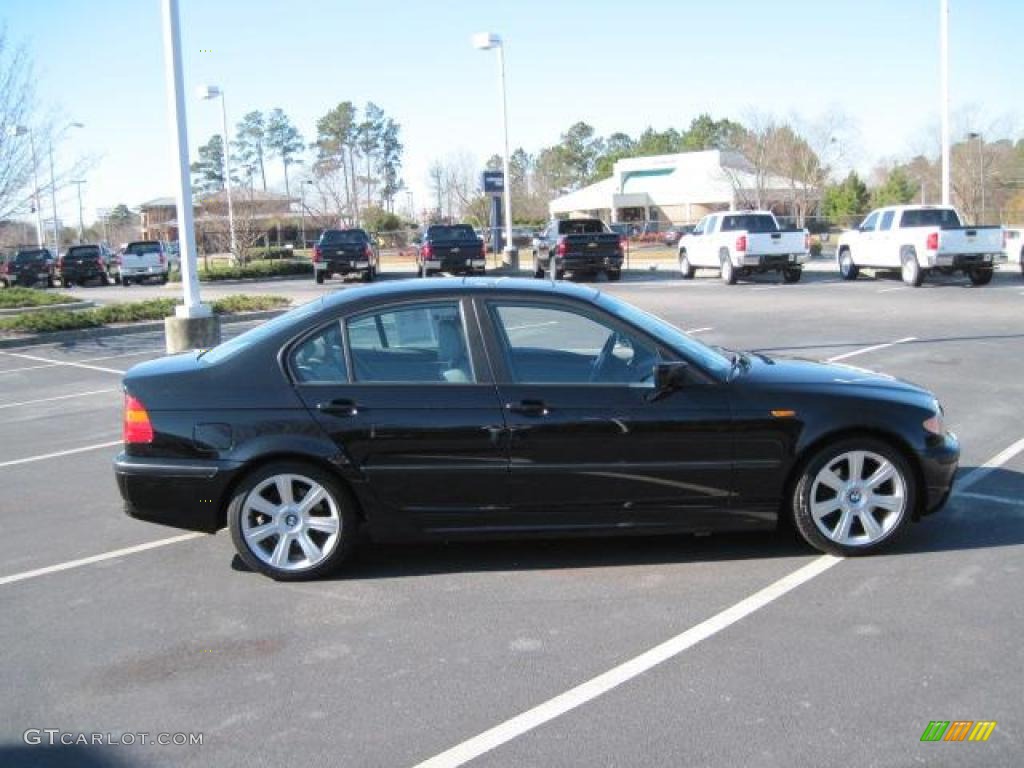 2003 3 Series 325i Sedan - Jet Black / Grey photo #23
