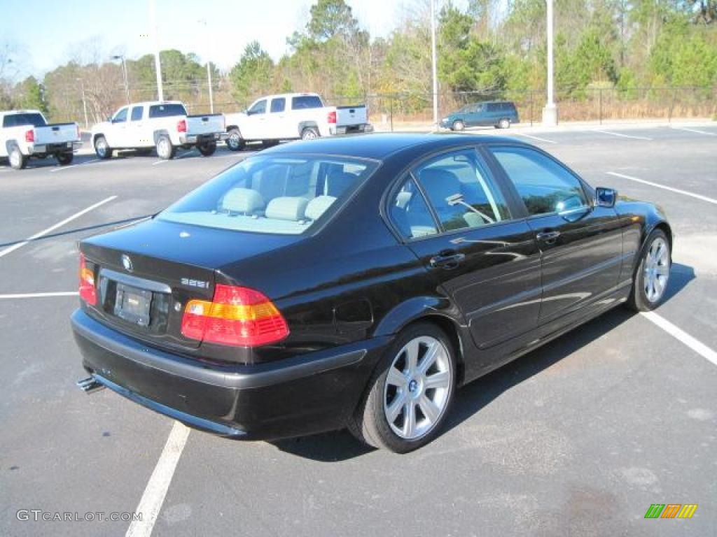 2003 3 Series 325i Sedan - Jet Black / Grey photo #24
