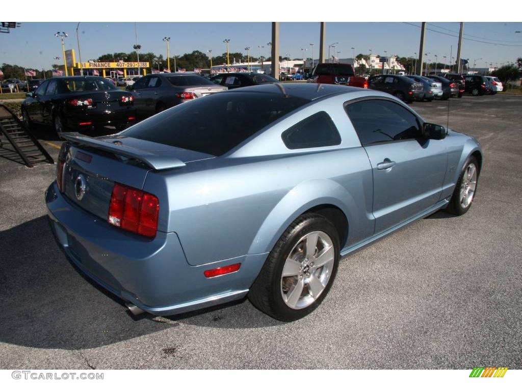 2007 Mustang GT Premium Coupe - Windveil Blue Metallic / Dark Charcoal photo #4