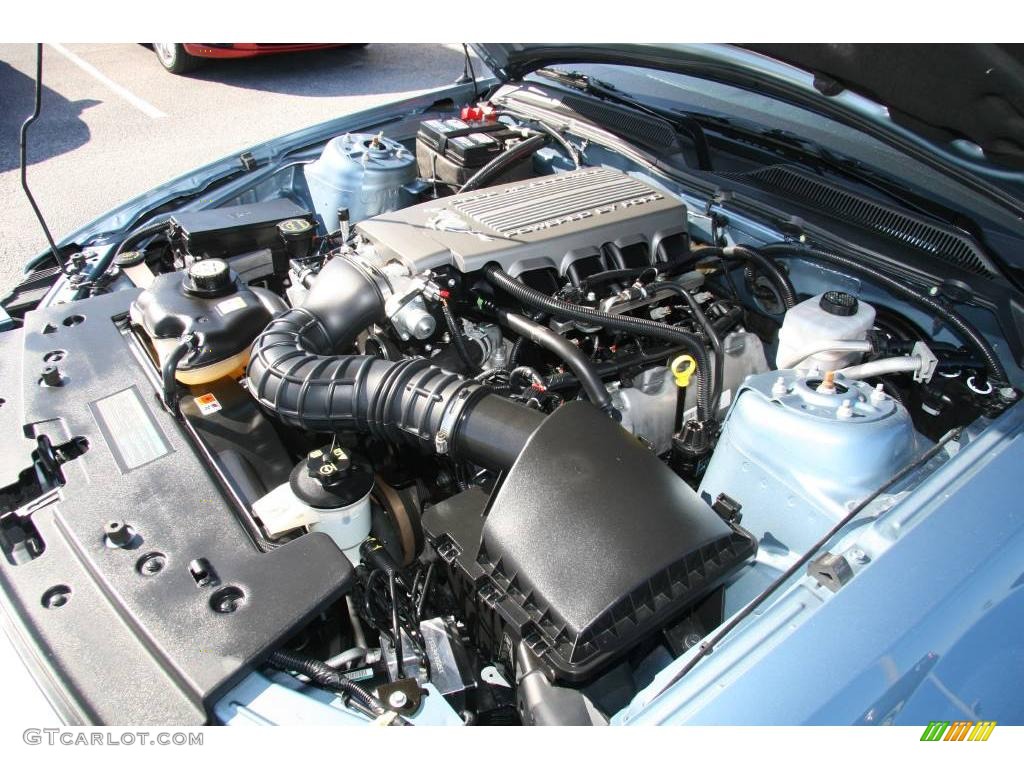 2007 Mustang GT Premium Coupe - Windveil Blue Metallic / Dark Charcoal photo #22