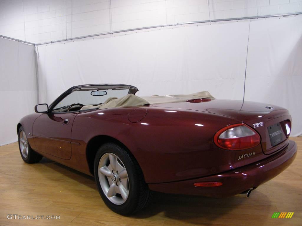 1998 XK XK8 Convertible - Carnival Red Pearl Metallic / Cashmere photo #3