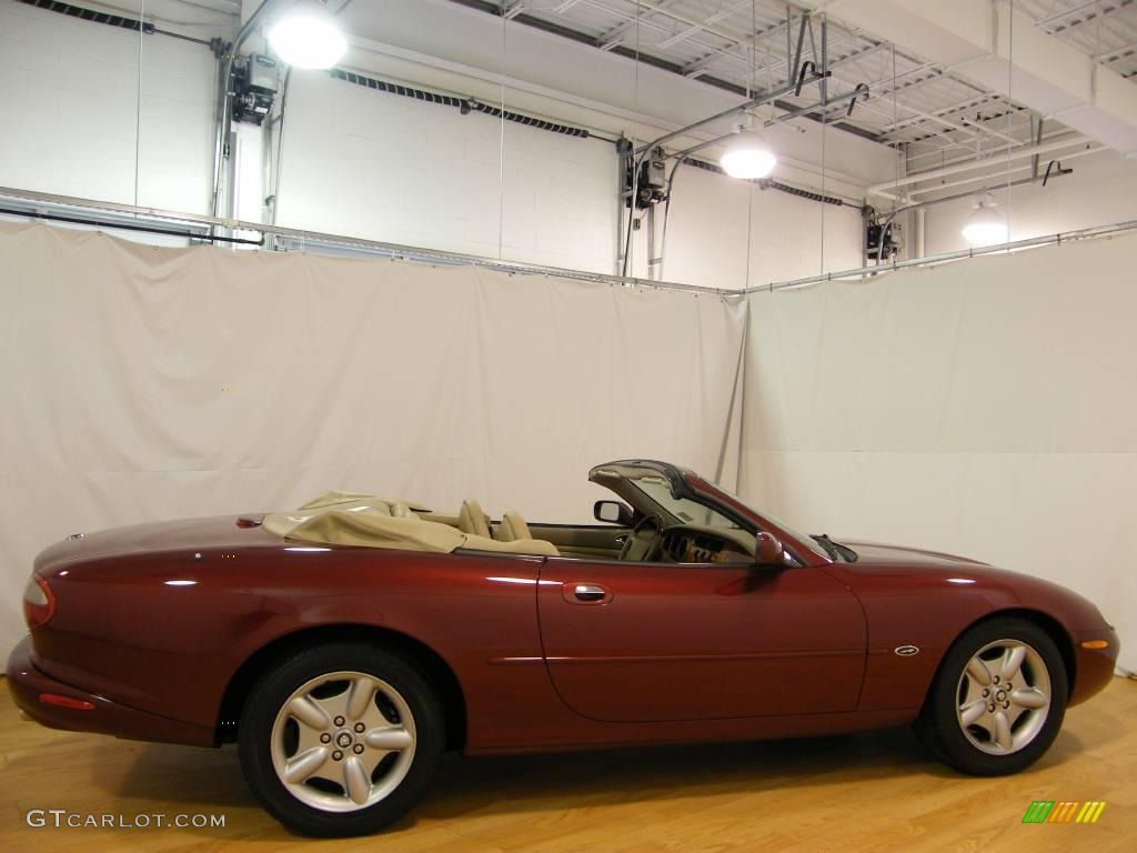 1998 XK XK8 Convertible - Carnival Red Pearl Metallic / Cashmere photo #6