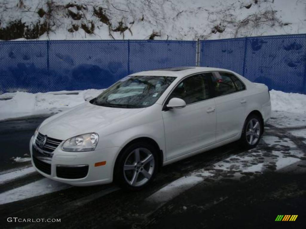 2009 Jetta TDI Sedan - Candy White / Pure Beige photo #1