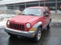 2005 Inferno Red Crystal Pearl Jeep Liberty Sport 4x4  photo #8