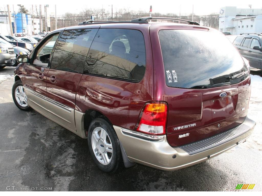 2001 Windstar SEL - Cabernet Red Metallic / Medium Parchment photo #8