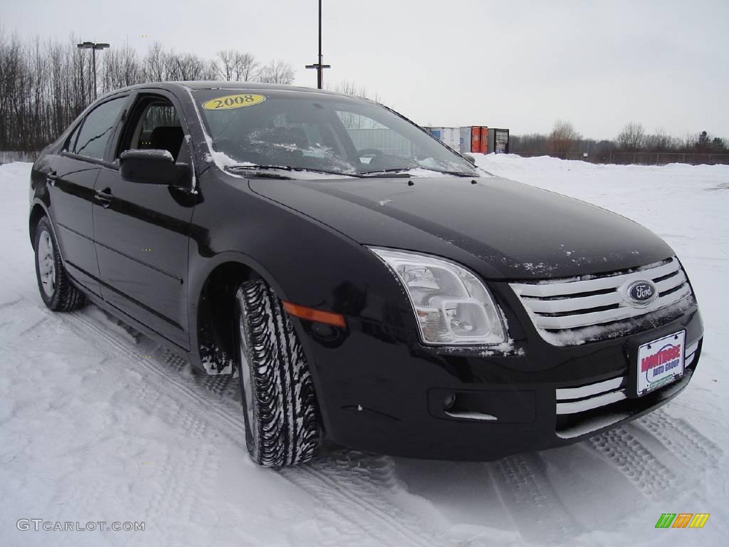 2008 Fusion SE - Black Ebony / Charcoal Black photo #7