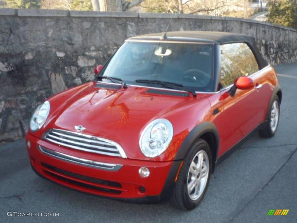 2006 Cooper Convertible - Chili Red / Black/Panther Black photo #1