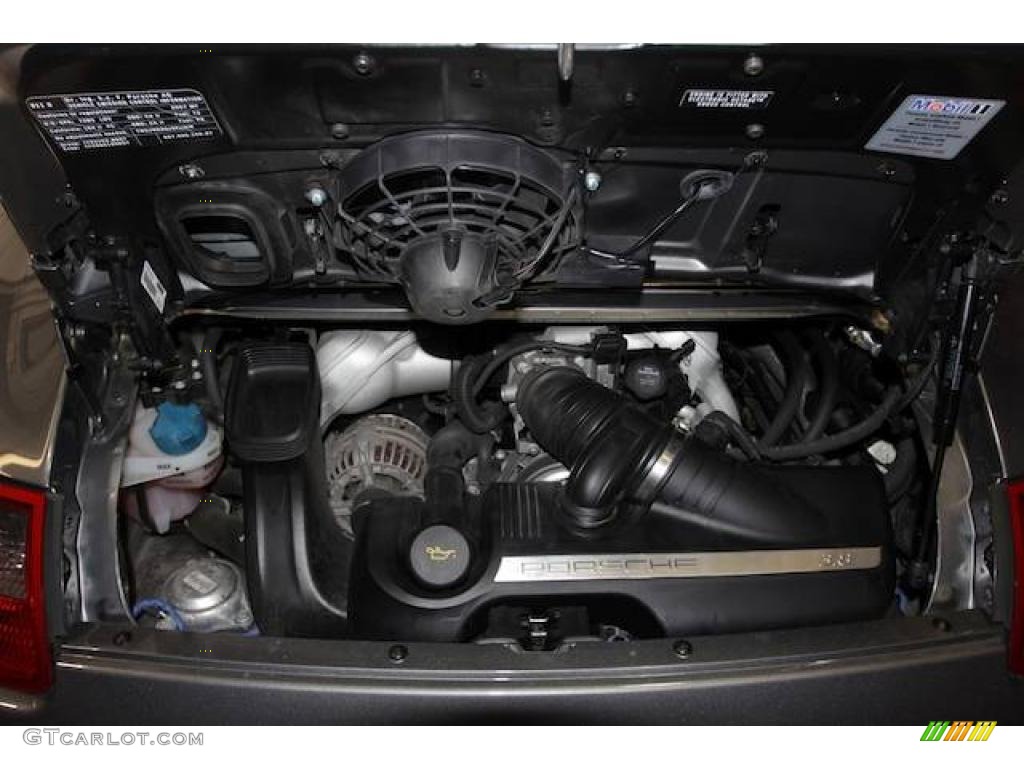 2007 911 Carrera 4S Coupe - Meteor Grey Metallic / Black photo #37