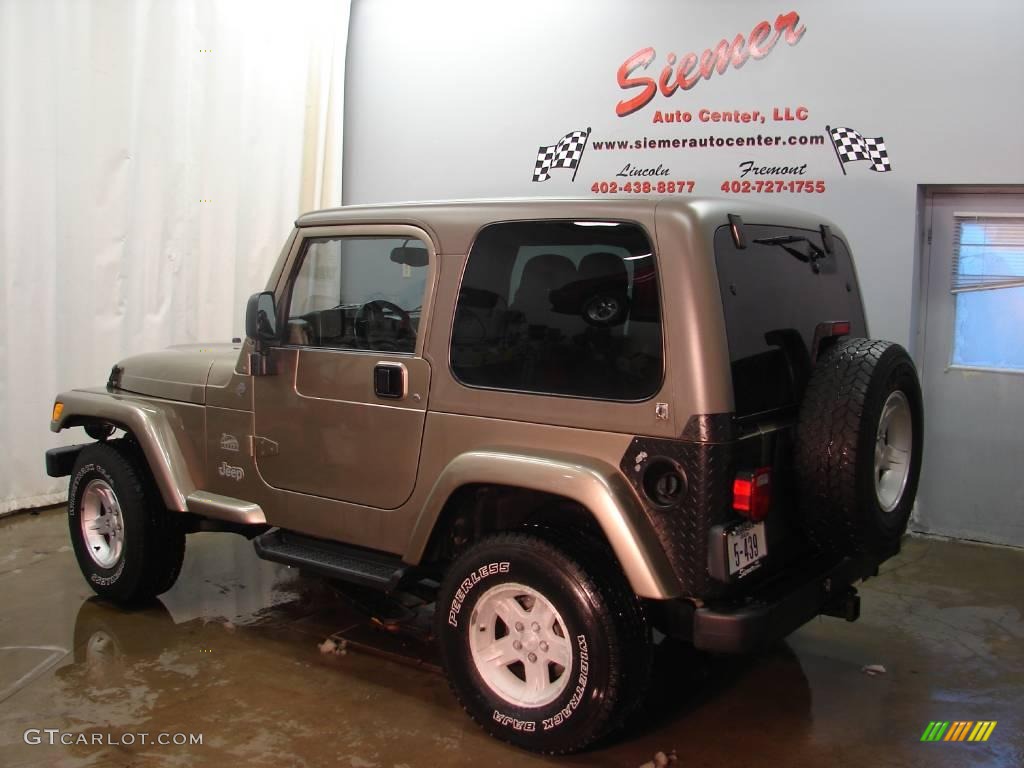 2004 Wrangler Sahara 4x4 - Light Khaki Metallic / Khaki photo #3