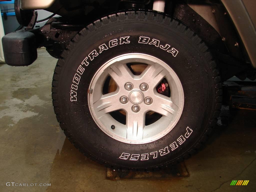 2004 Wrangler Sahara 4x4 - Light Khaki Metallic / Khaki photo #14