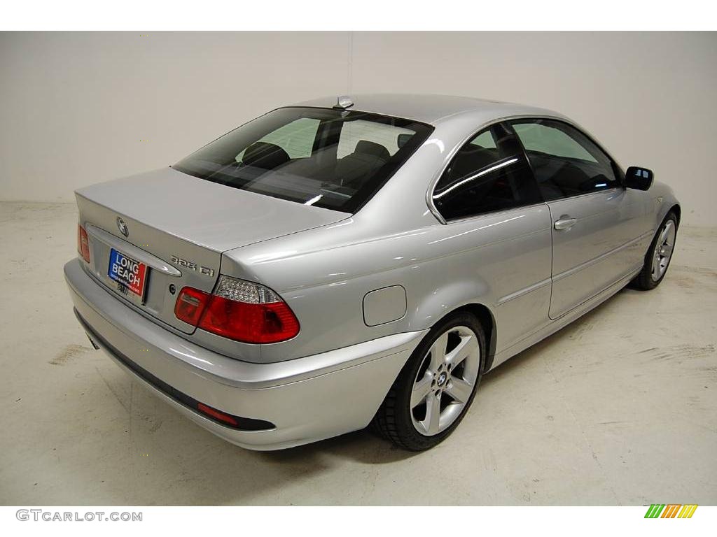 2006 3 Series 325i Coupe - Titanium Silver Metallic / Black photo #5