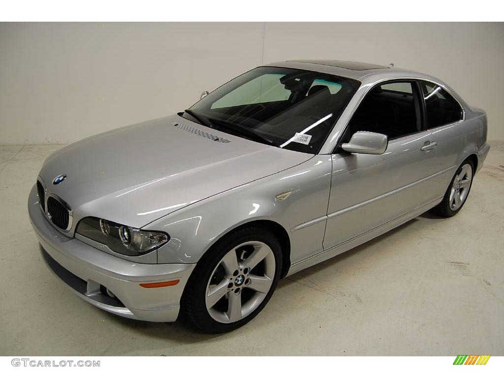 2006 3 Series 325i Coupe - Titanium Silver Metallic / Black photo #11