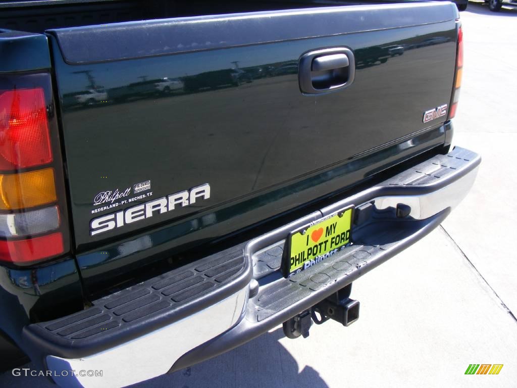 2005 Sierra 1500 SLE Extended Cab 4x4 - Polo Green Metallic / Dark Pewter photo #23