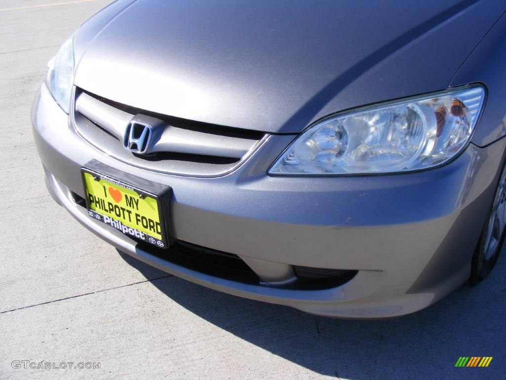 2005 Civic EX Sedan - Magnesium Metallic / Gray photo #11