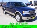 2008 Dark Blue Pearl Metallic Ford F150 Lariat SuperCrew  photo #1