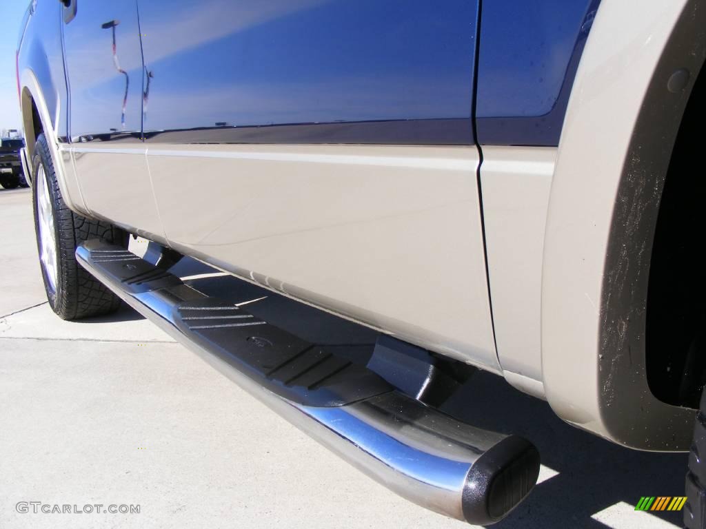 2008 F150 Lariat SuperCrew - Dark Blue Pearl Metallic / Tan photo #21