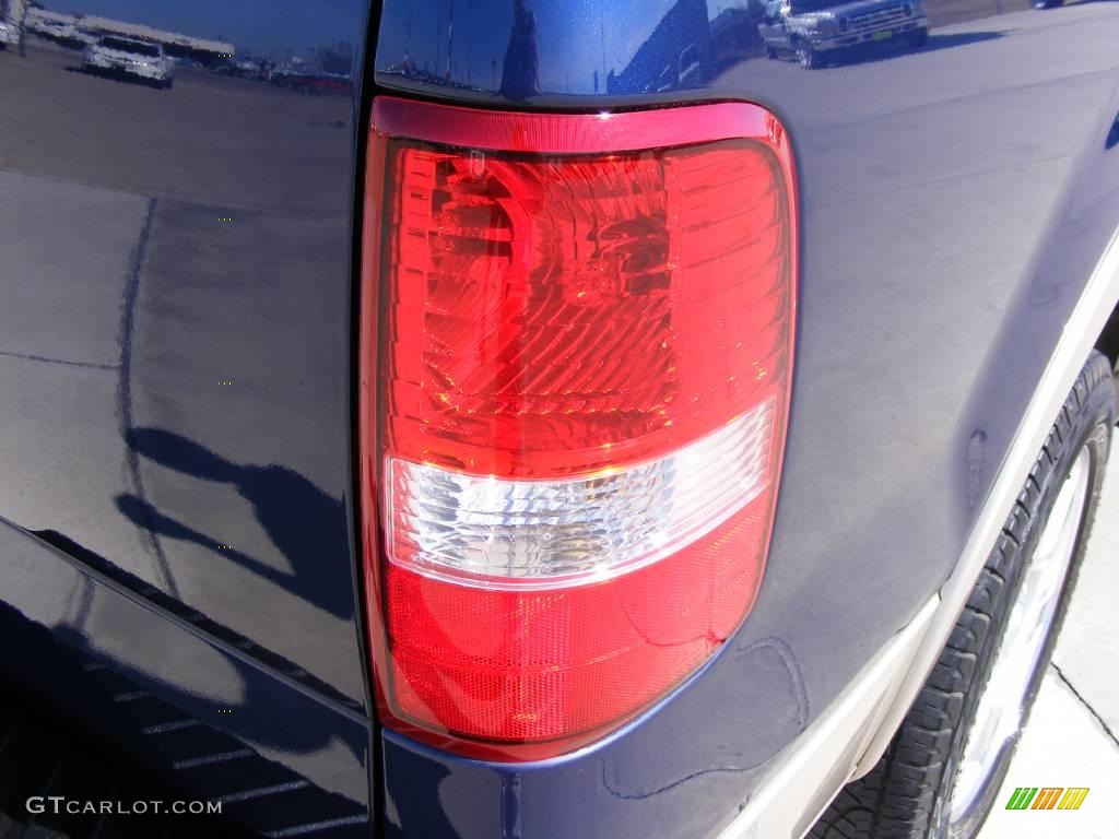2008 F150 Lariat SuperCrew - Dark Blue Pearl Metallic / Tan photo #23