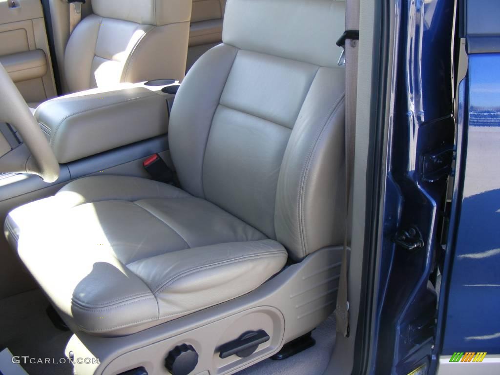 2008 F150 Lariat SuperCrew - Dark Blue Pearl Metallic / Tan photo #36
