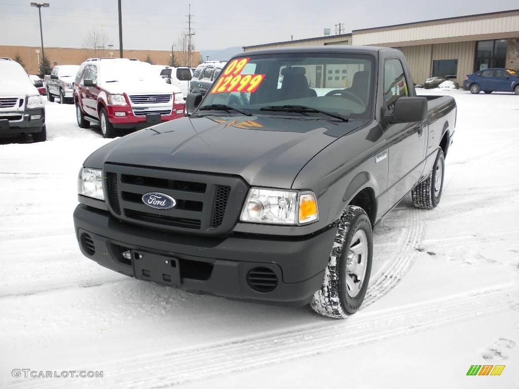 2009 Ranger XL Regular Cab - Dark Shadow Grey Metallic / Medium Dark Flint photo #2