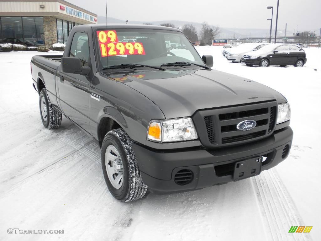 2009 Ranger XL Regular Cab - Dark Shadow Grey Metallic / Medium Dark Flint photo #4