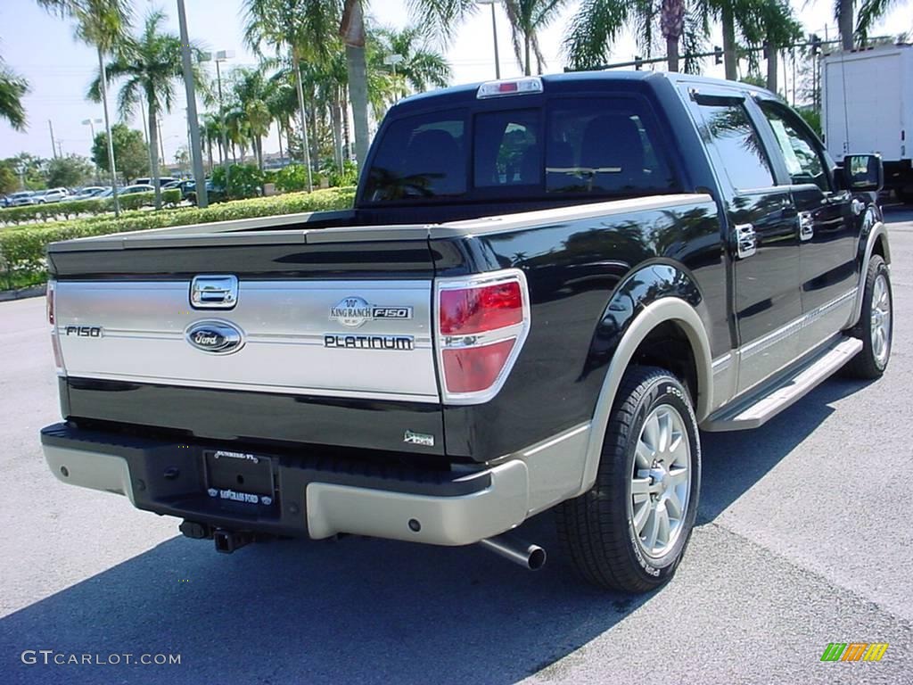 2010 F150 King Ranch SuperCrew - Tuxedo Black / Chapparal Leather photo #3